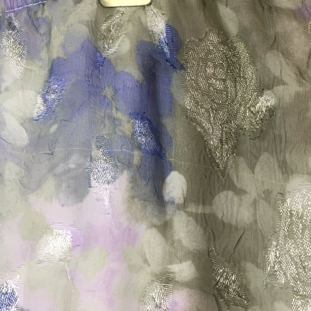 Watercolor Sheer Floral Fairycore Flowy Midi‎ Skirt - Picture 10 of 12